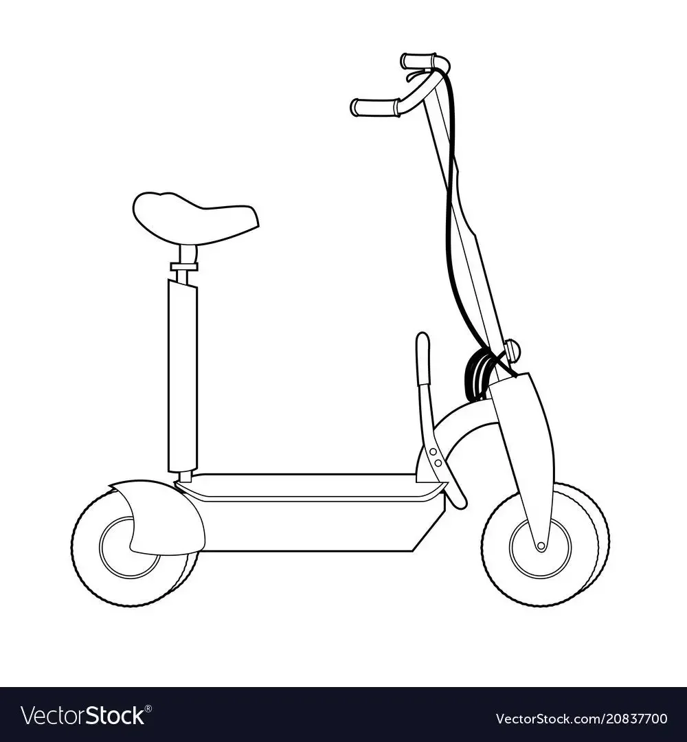 Велосипед цветными карандашами