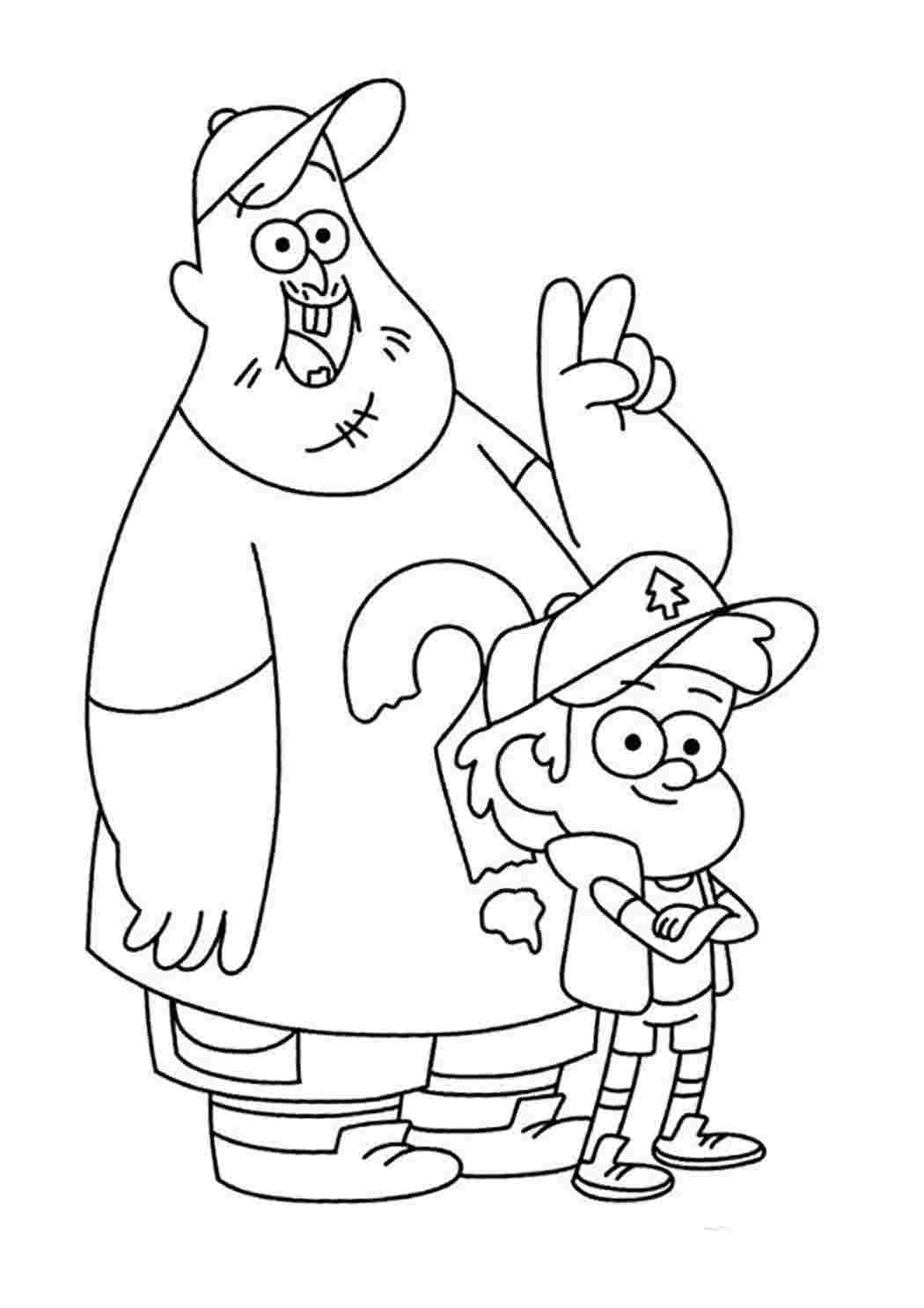 Раскраски для девочек Гравити Фолз