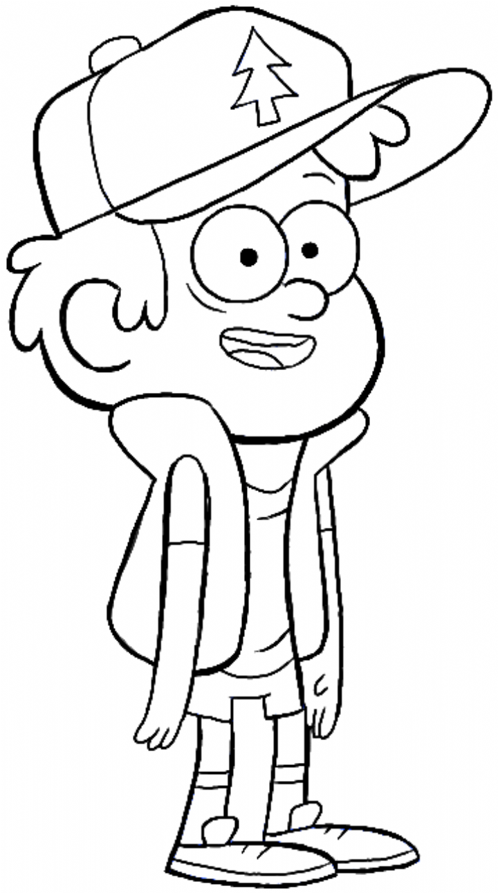 Диппер и Мейбл раскраска