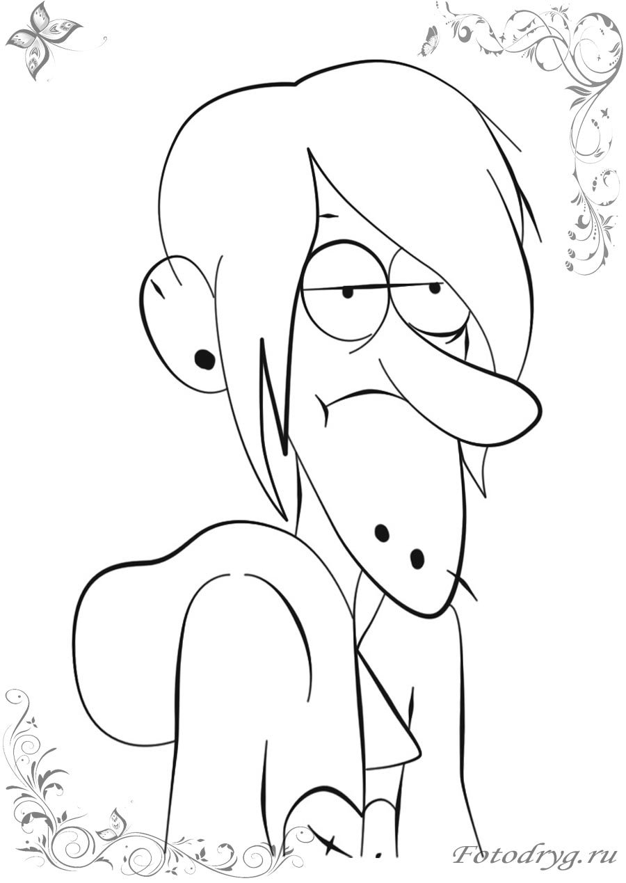 Робби Гравити Фолз для срисовки