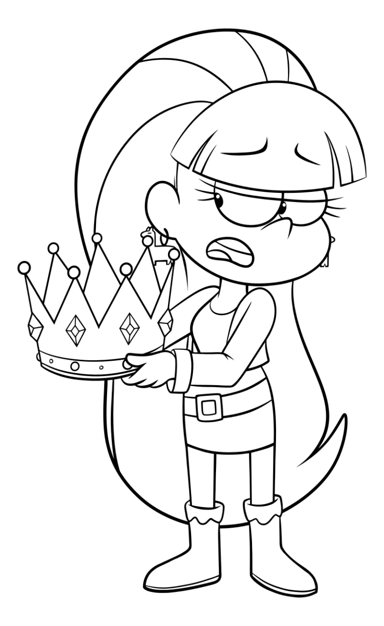 Пасифика из Гравити Фолз раскраска