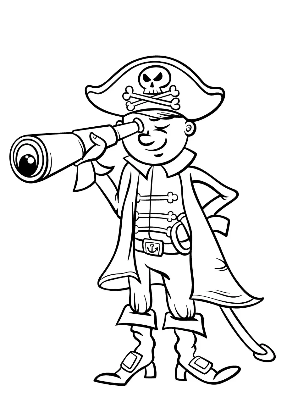 Раскраски моряки для детей 4-5 лет