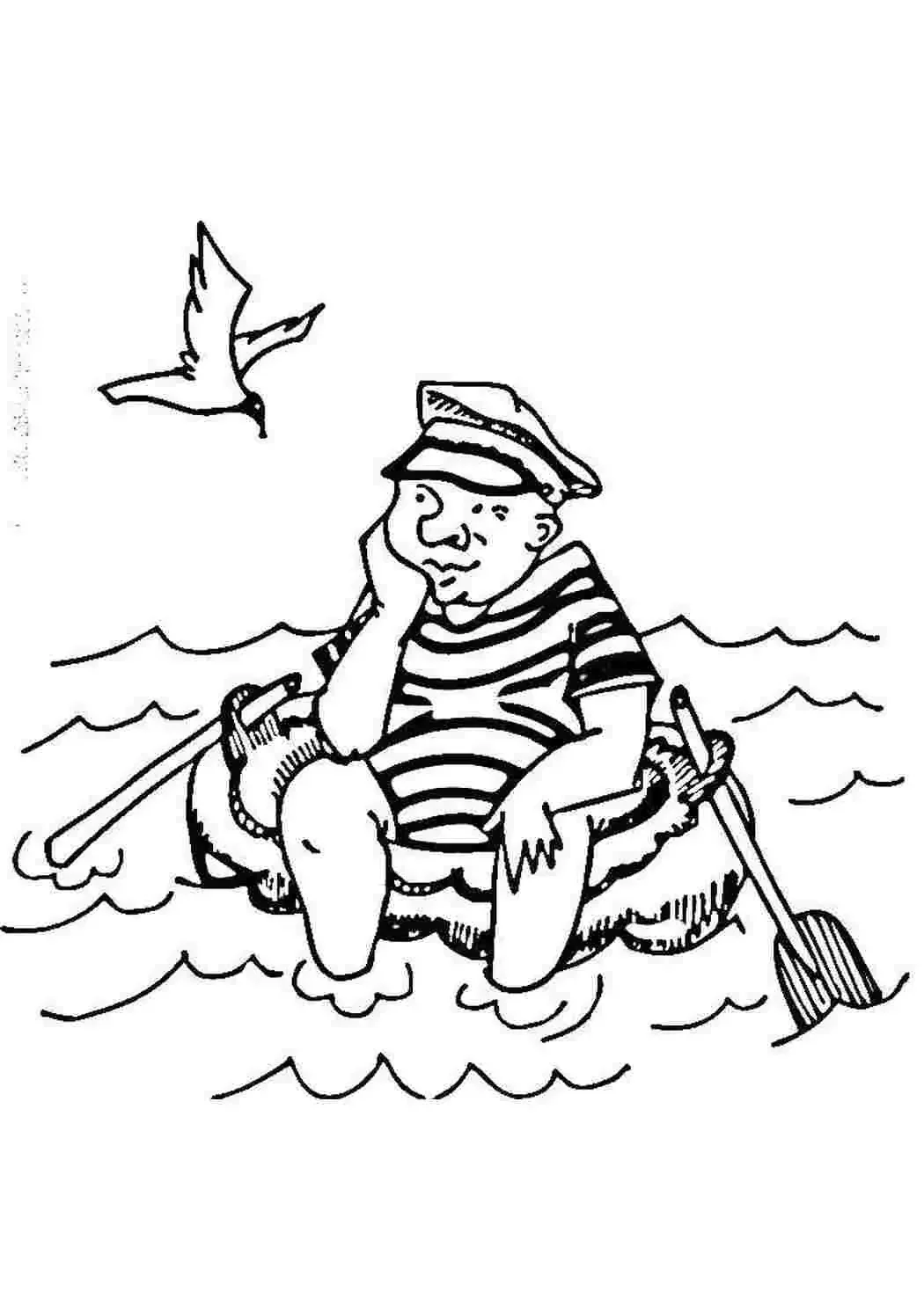 Веселый кораблик раскраска для детей