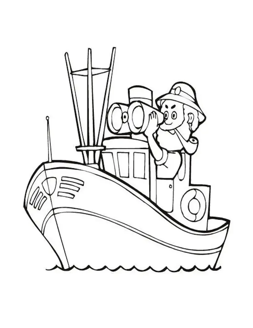 Моряк рисунок для детей