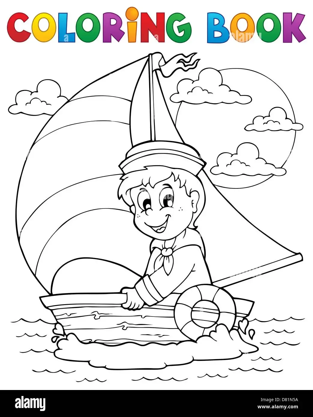 Раскраска Капитан корабля