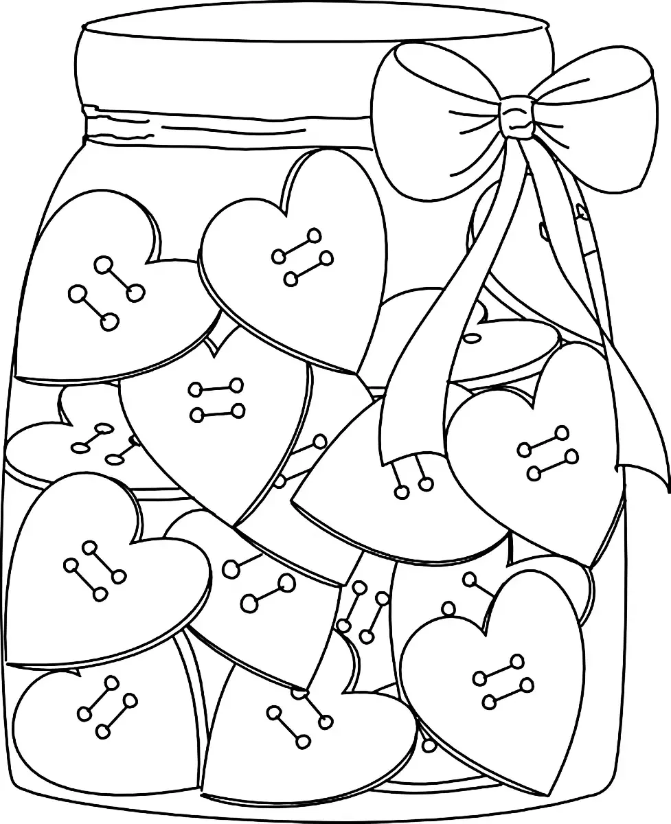 Раскраски на 14 февраля