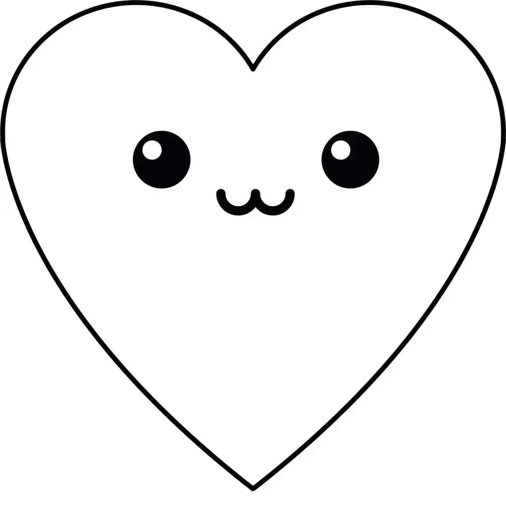 Раскраска сердечко