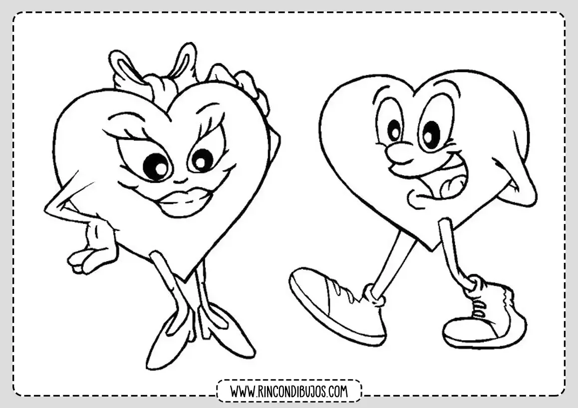 Раскраска сердечко