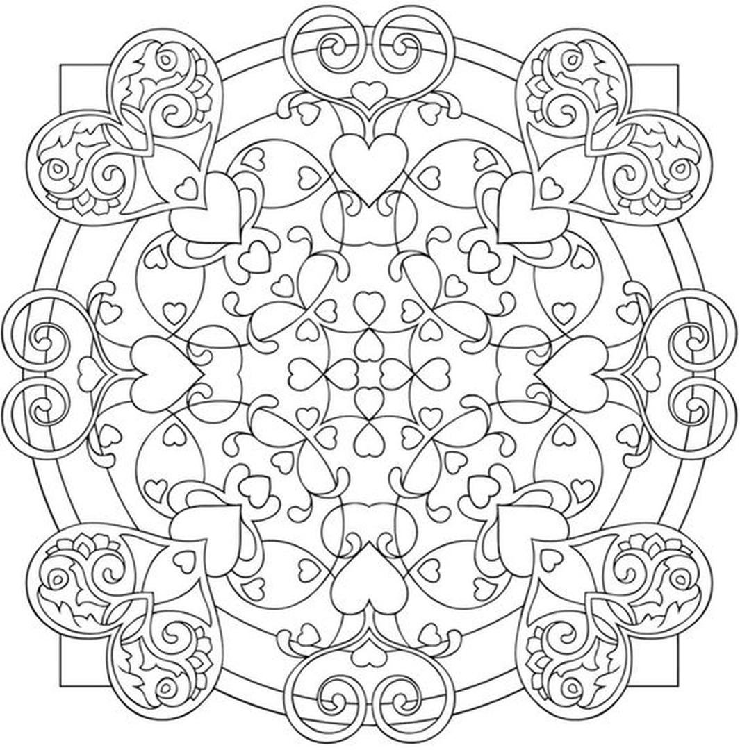 Мандала природа для раскрашивания