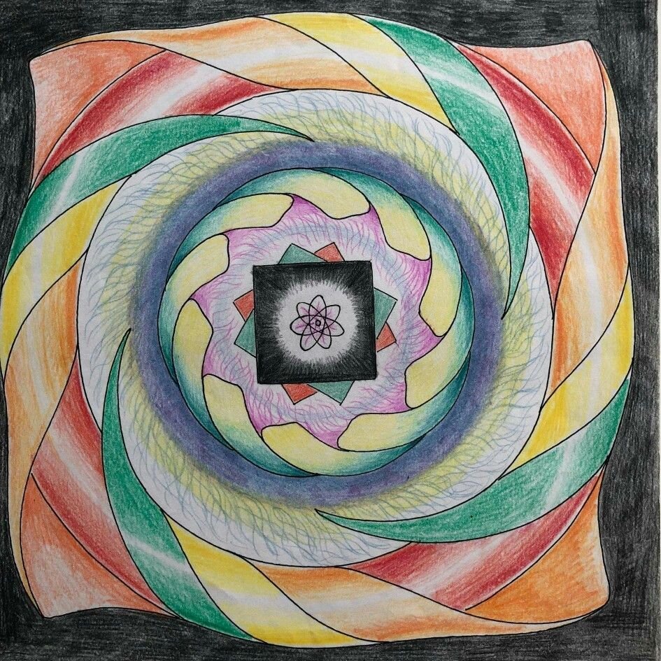 Арттерапия цветок Мандала