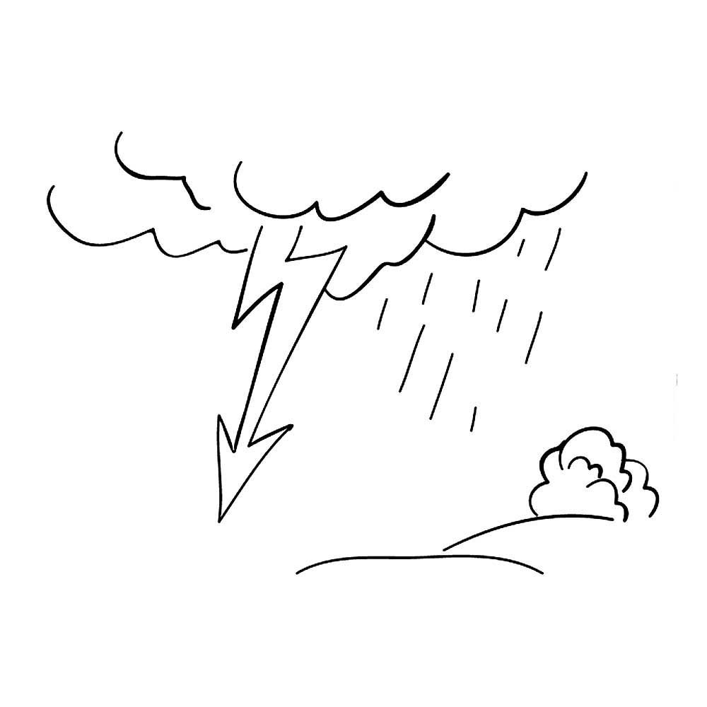 Облако и ветер раскраска