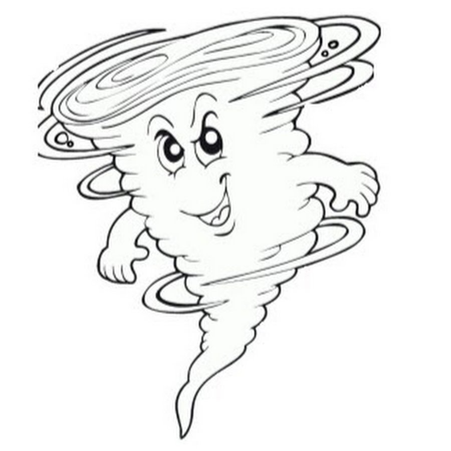 Тучка с дождиком раскраска