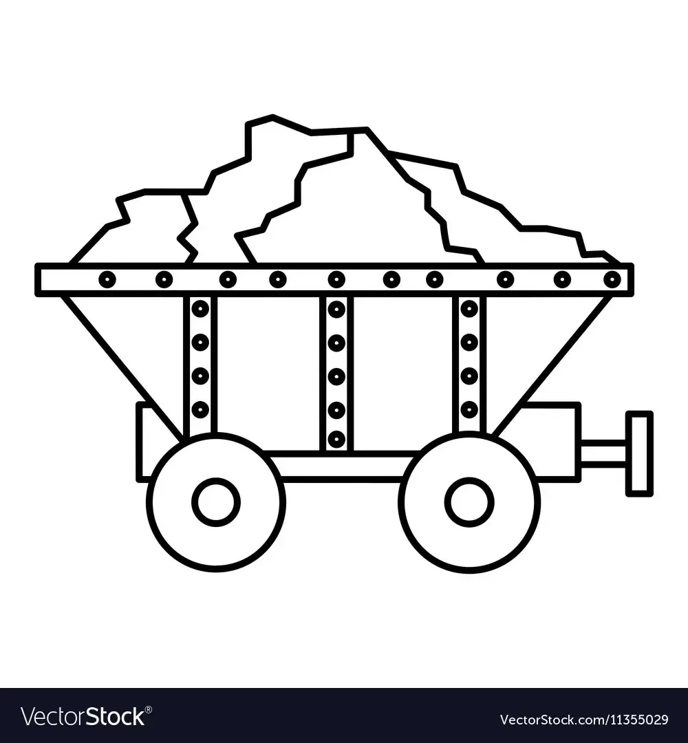 Магазинная тележка раскраска