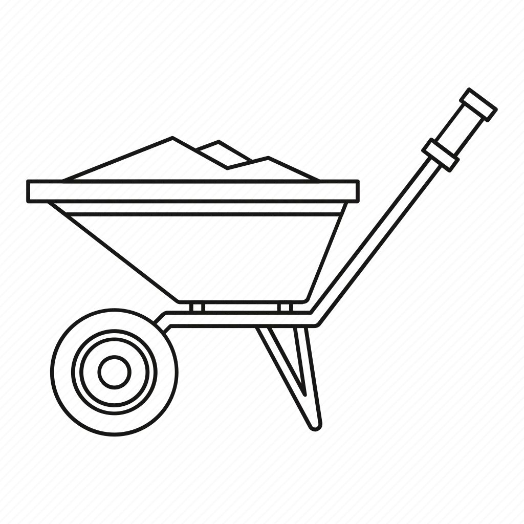 Тележка раскраска