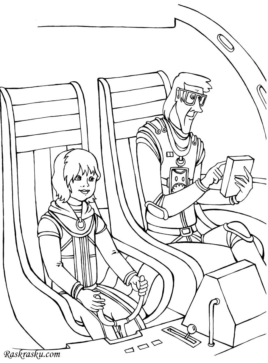 Раскраска Алиса Селезнева тайна третьей планеты