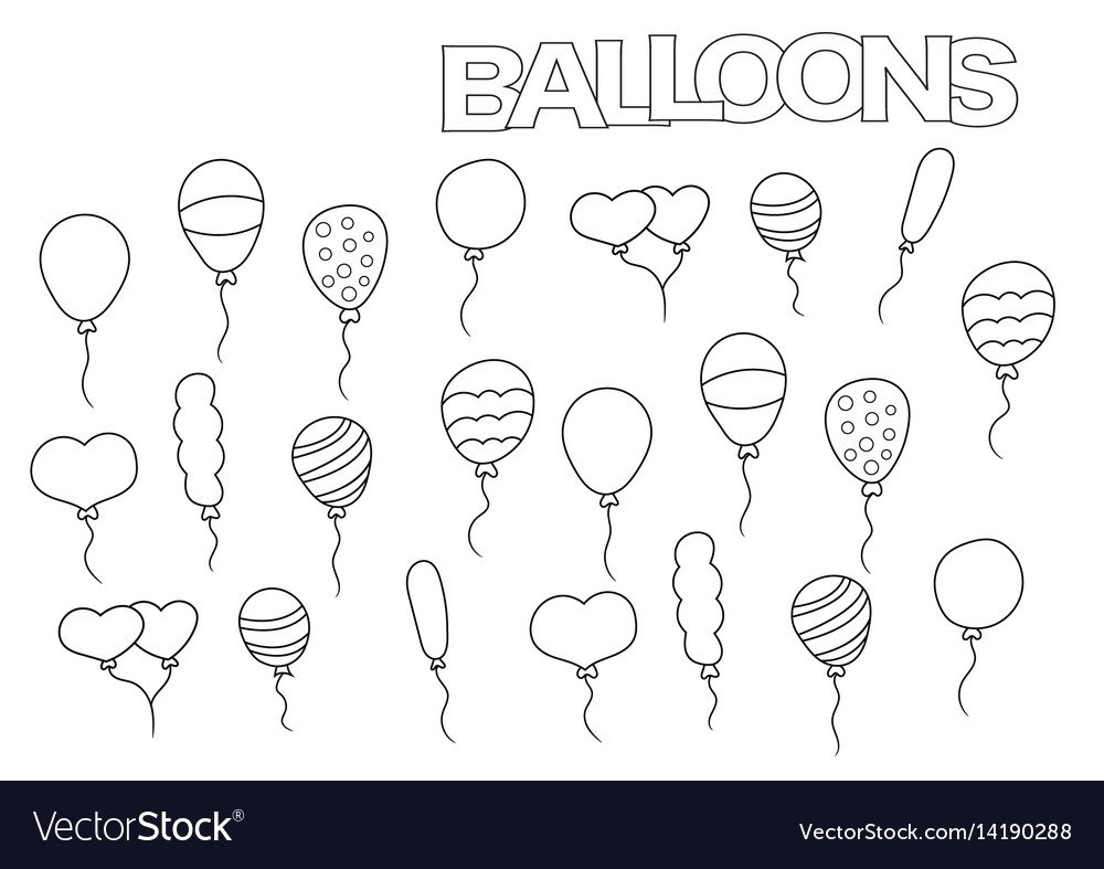 Шарик раскраска для детей