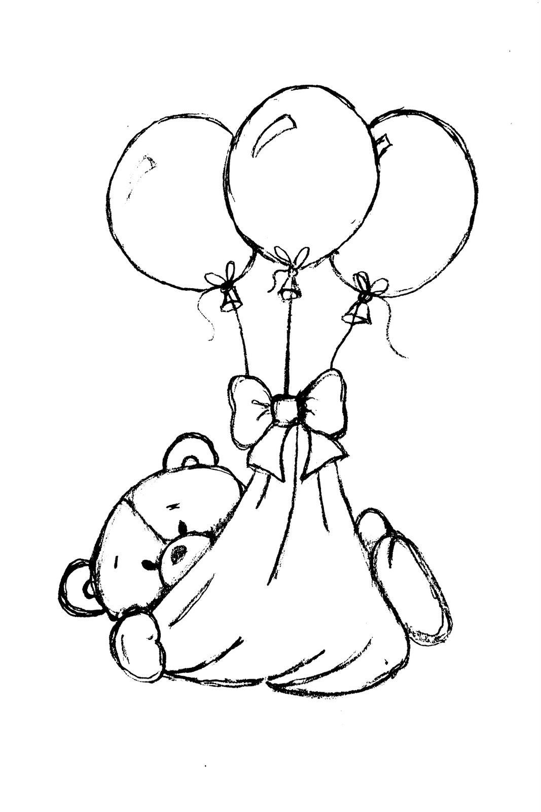 Пятачок с шариком раскраска