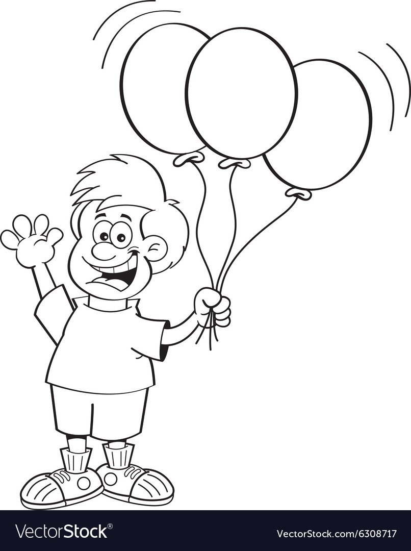 Человечки с шариками для раскрашивания