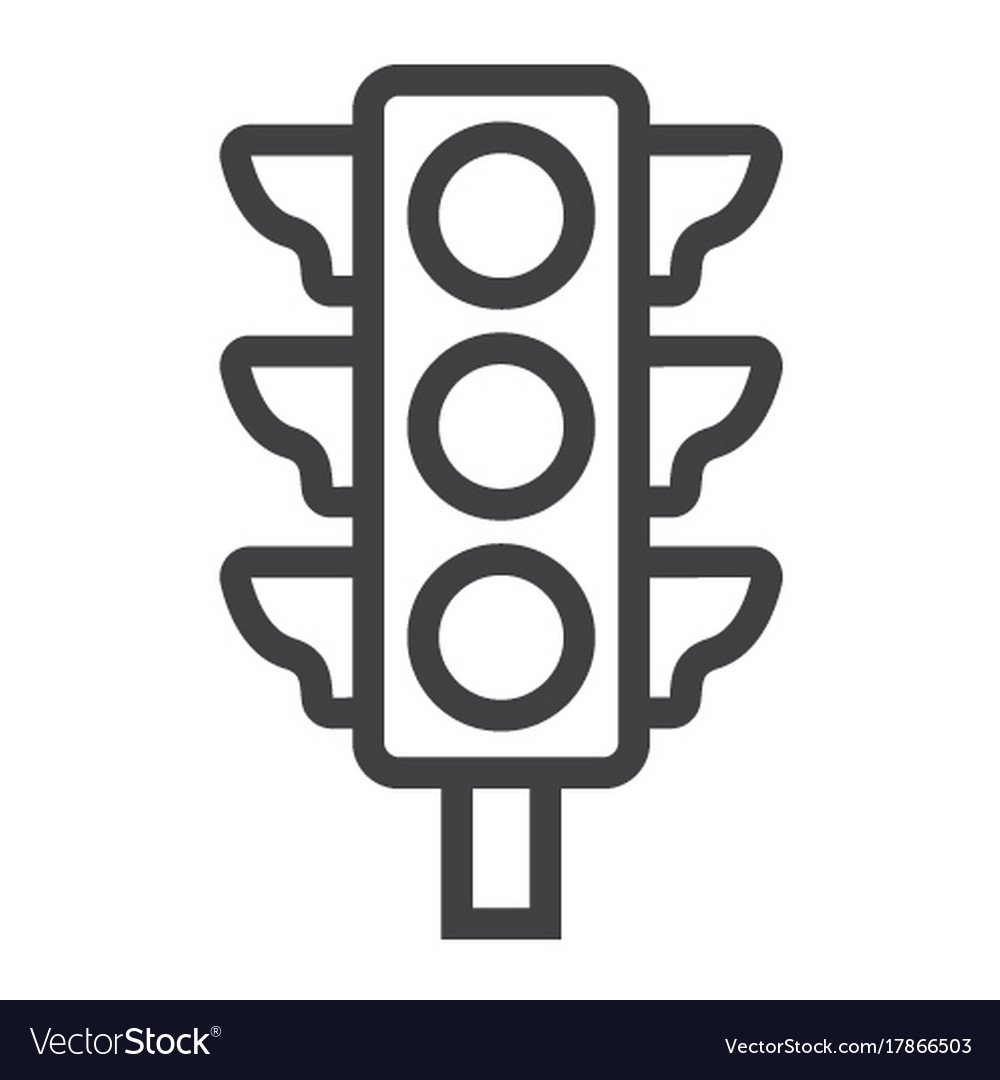 Шаблоны светофора для раскраски