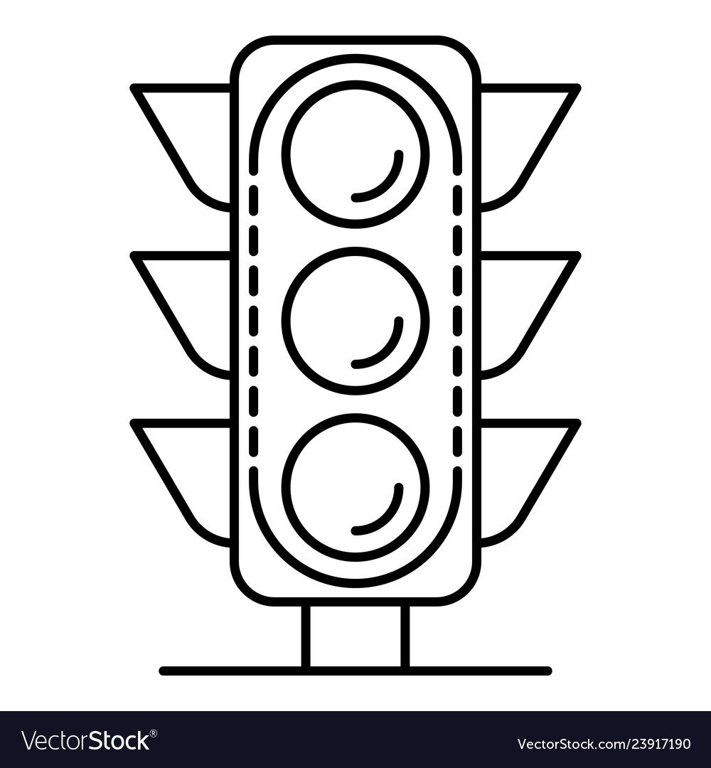 Светофор нераскрашенный