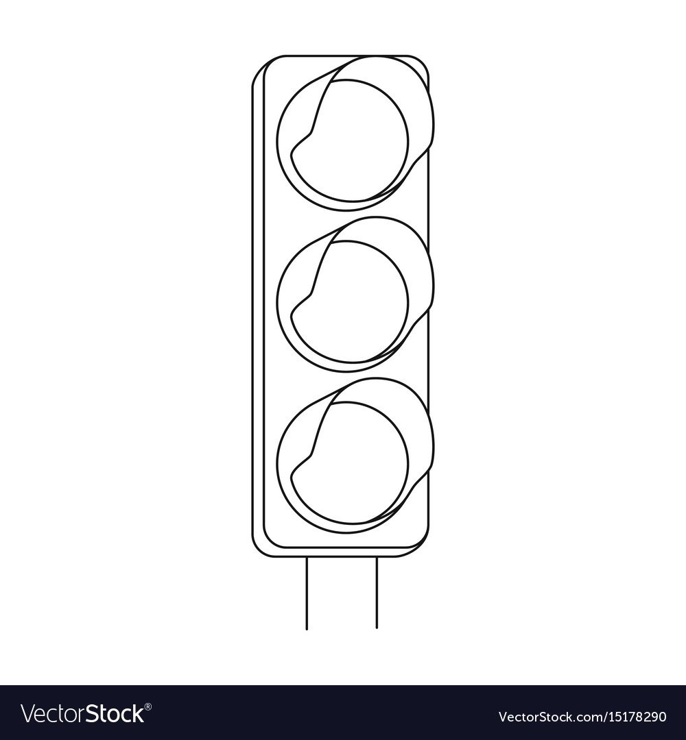 Машина и светофор раскраска