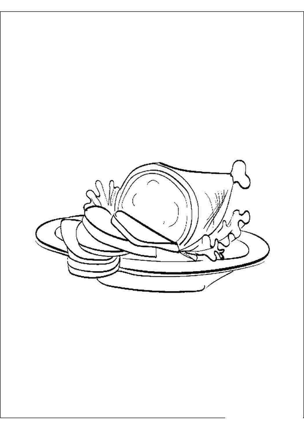 Рисунки блюд карандашом