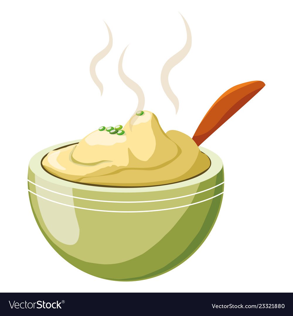 Картофельное пюре рисунок