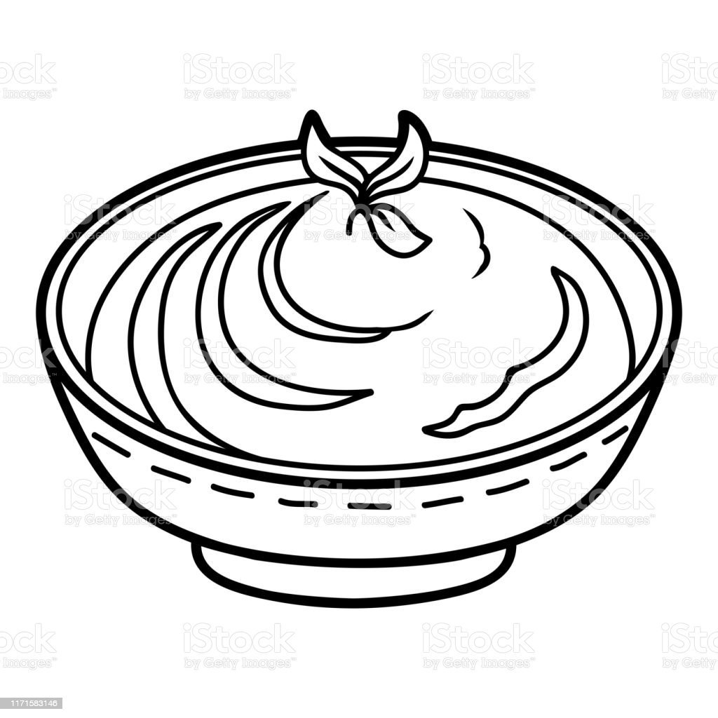 Миска раскраска