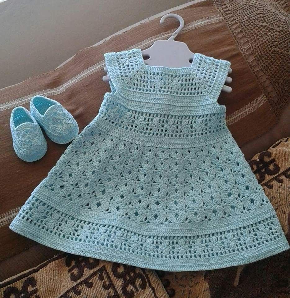 Летний сарафан для девочки крючком