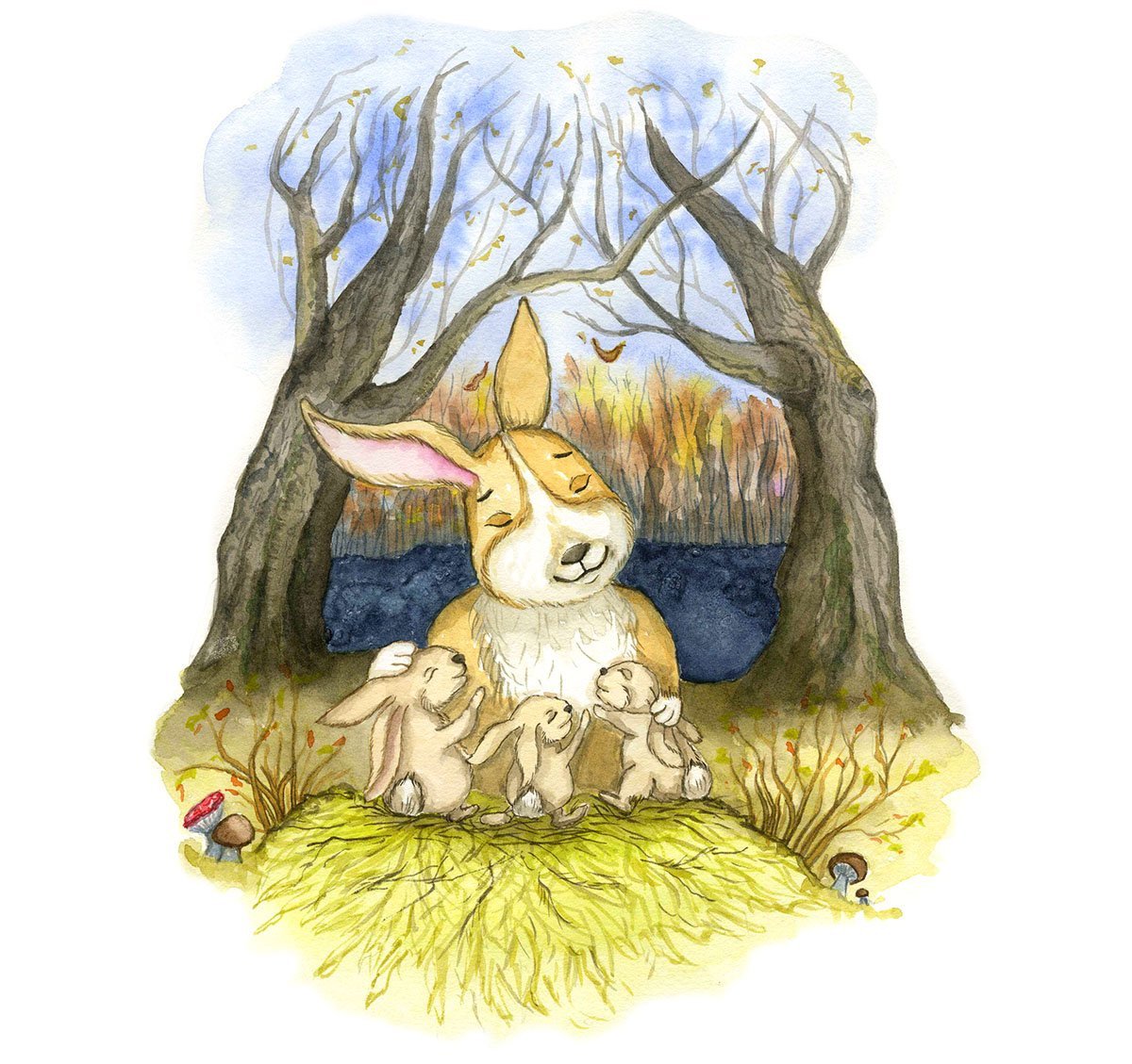 Заячьи лапы Паустовский раскраска