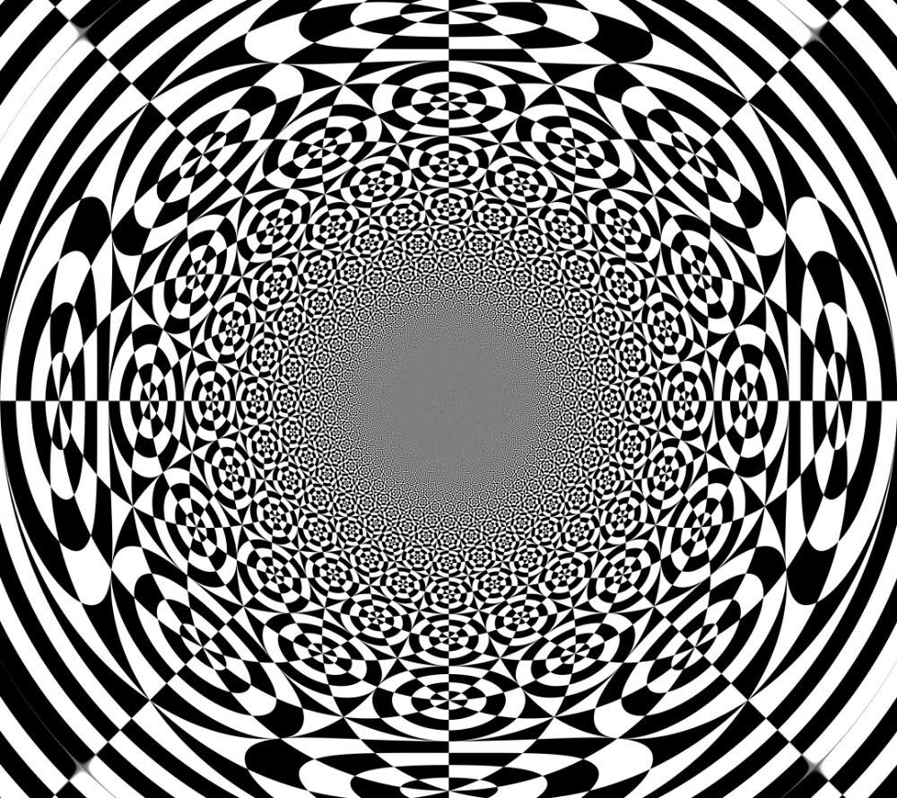 Раскраска иллюзия