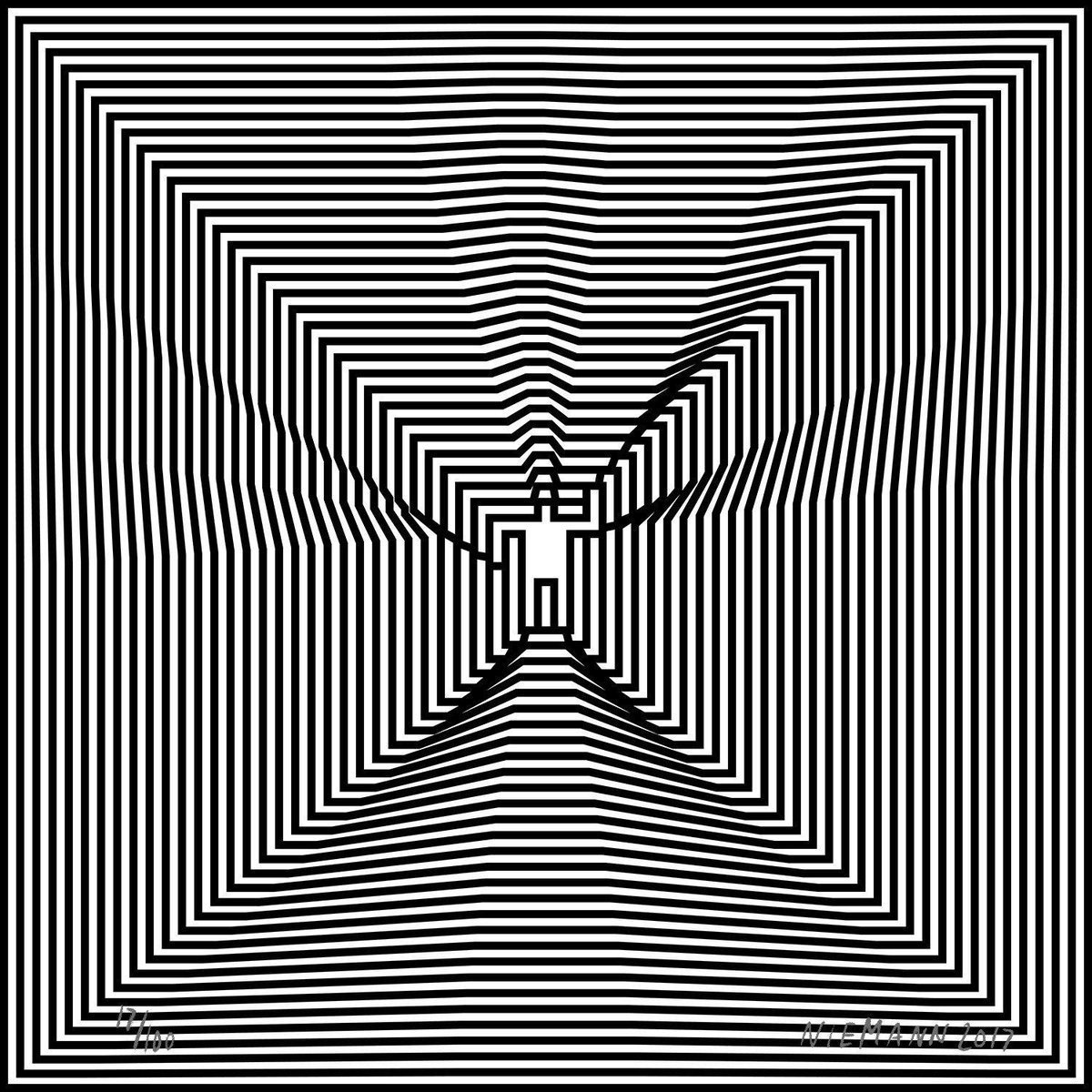 Оптическая иллюзия волны