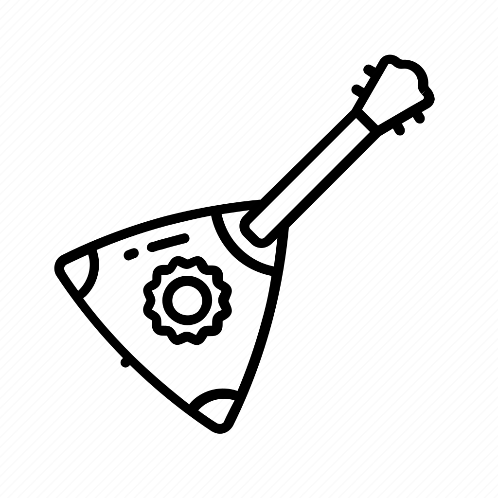 Балалайка раскраска