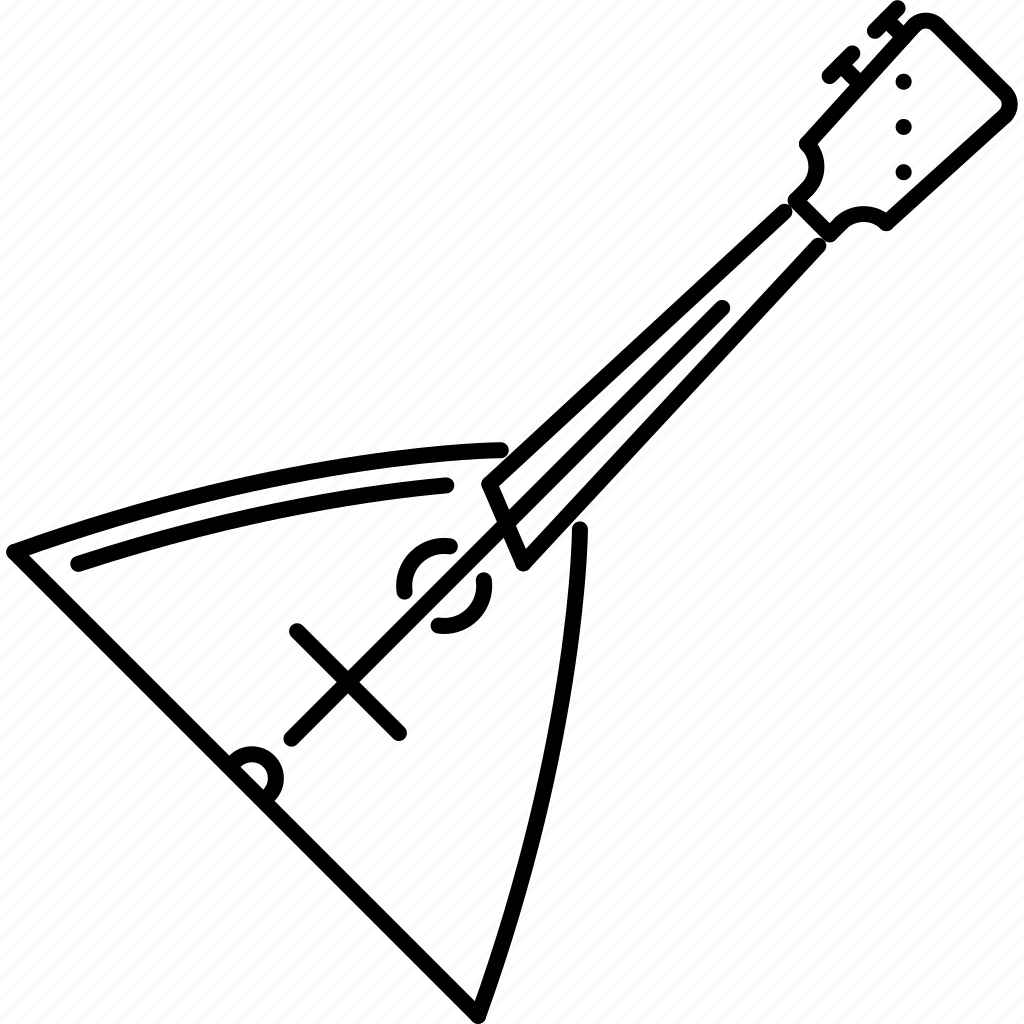 Мальчик с балалайкой раскраска