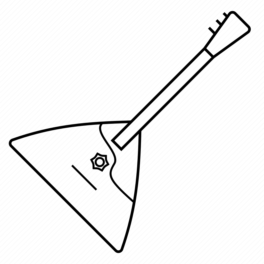 Балалайка раскраска