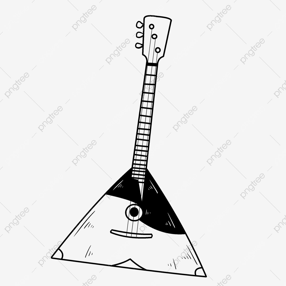 Музыкальные инструменты балалайка для рисования