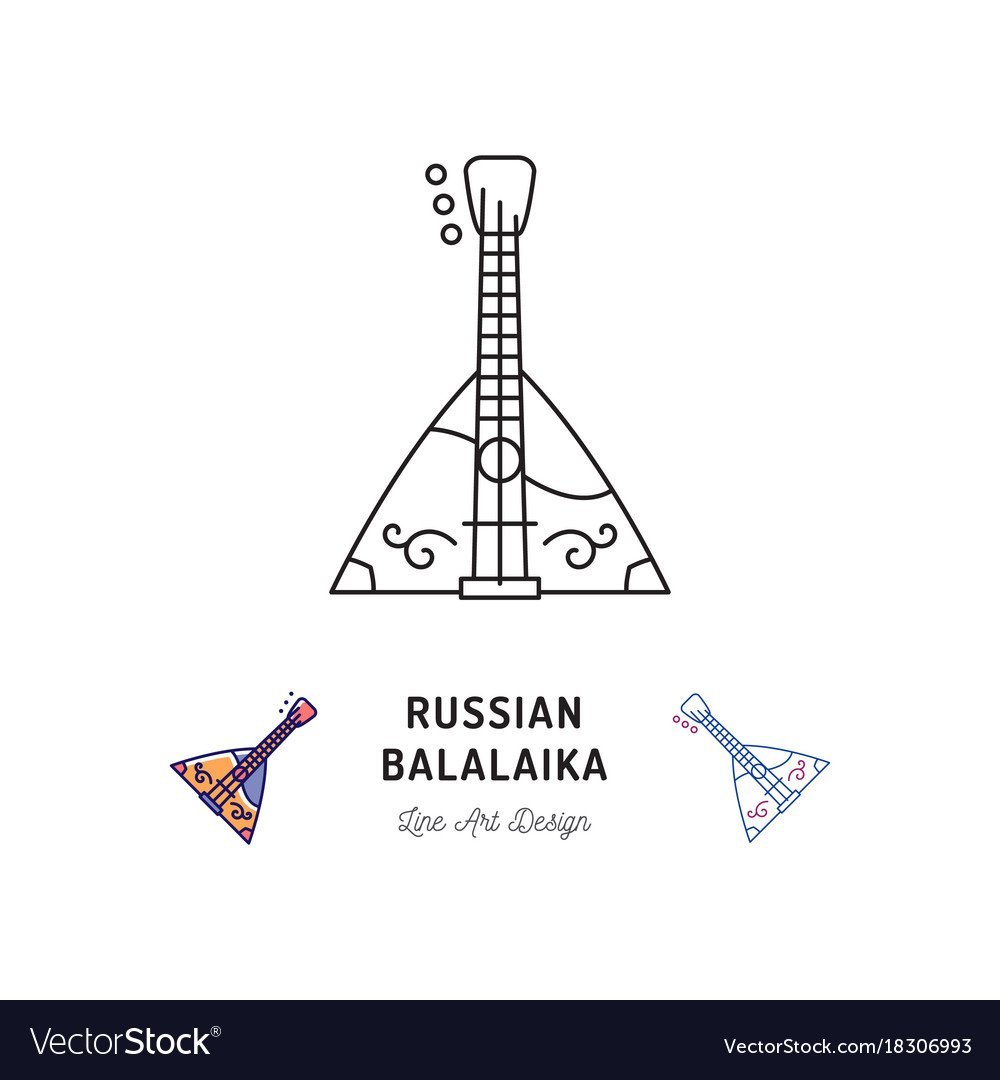 Балалайка раскраска