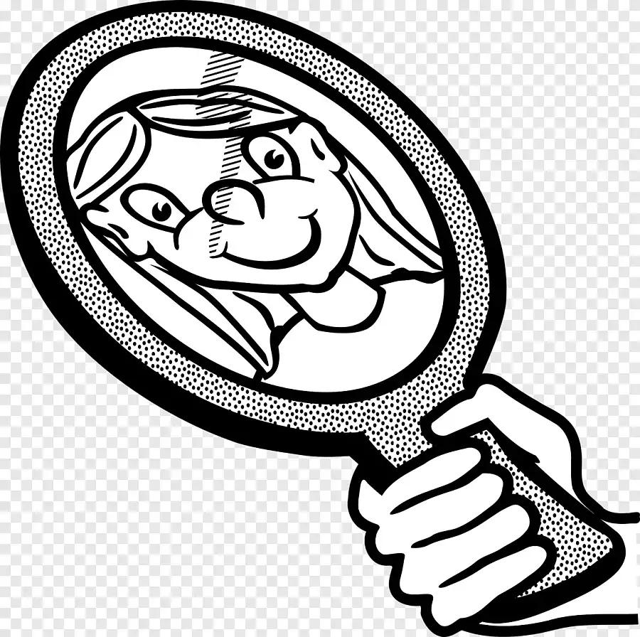 Зеркало раскраска