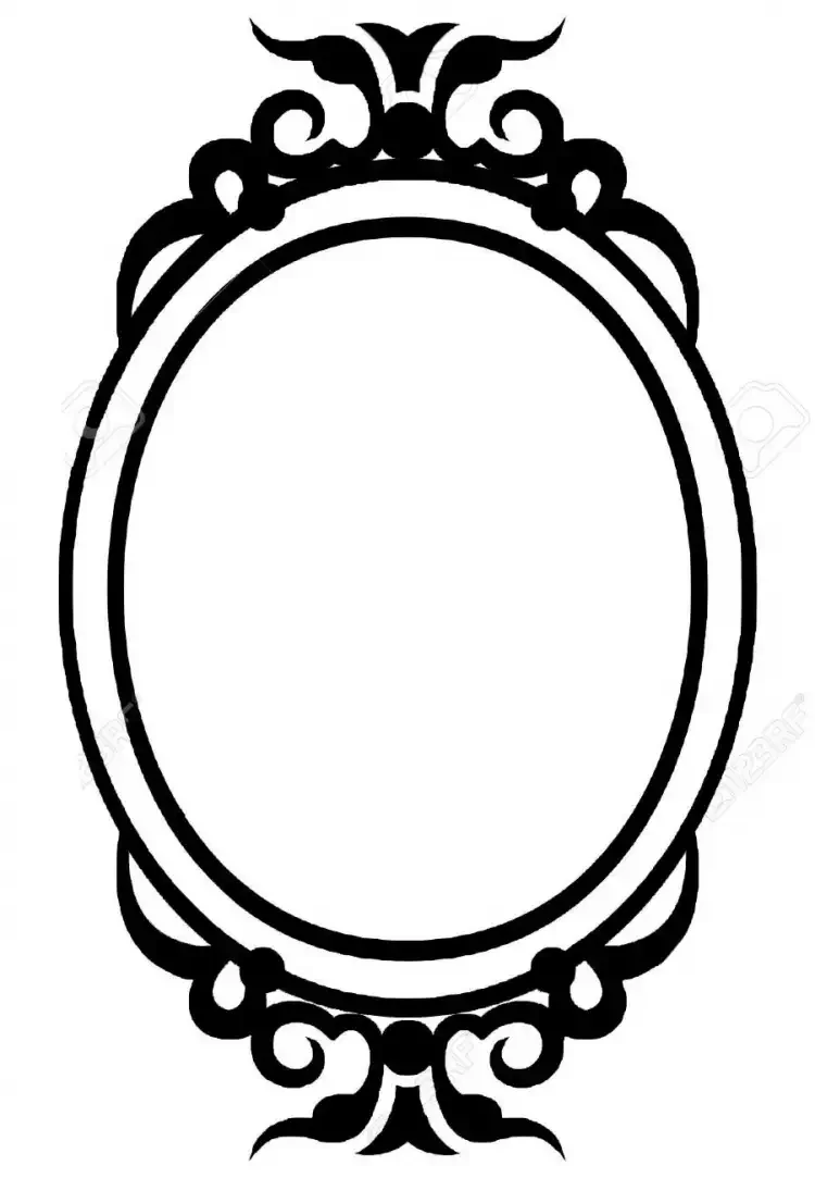 Зеркало раскраска