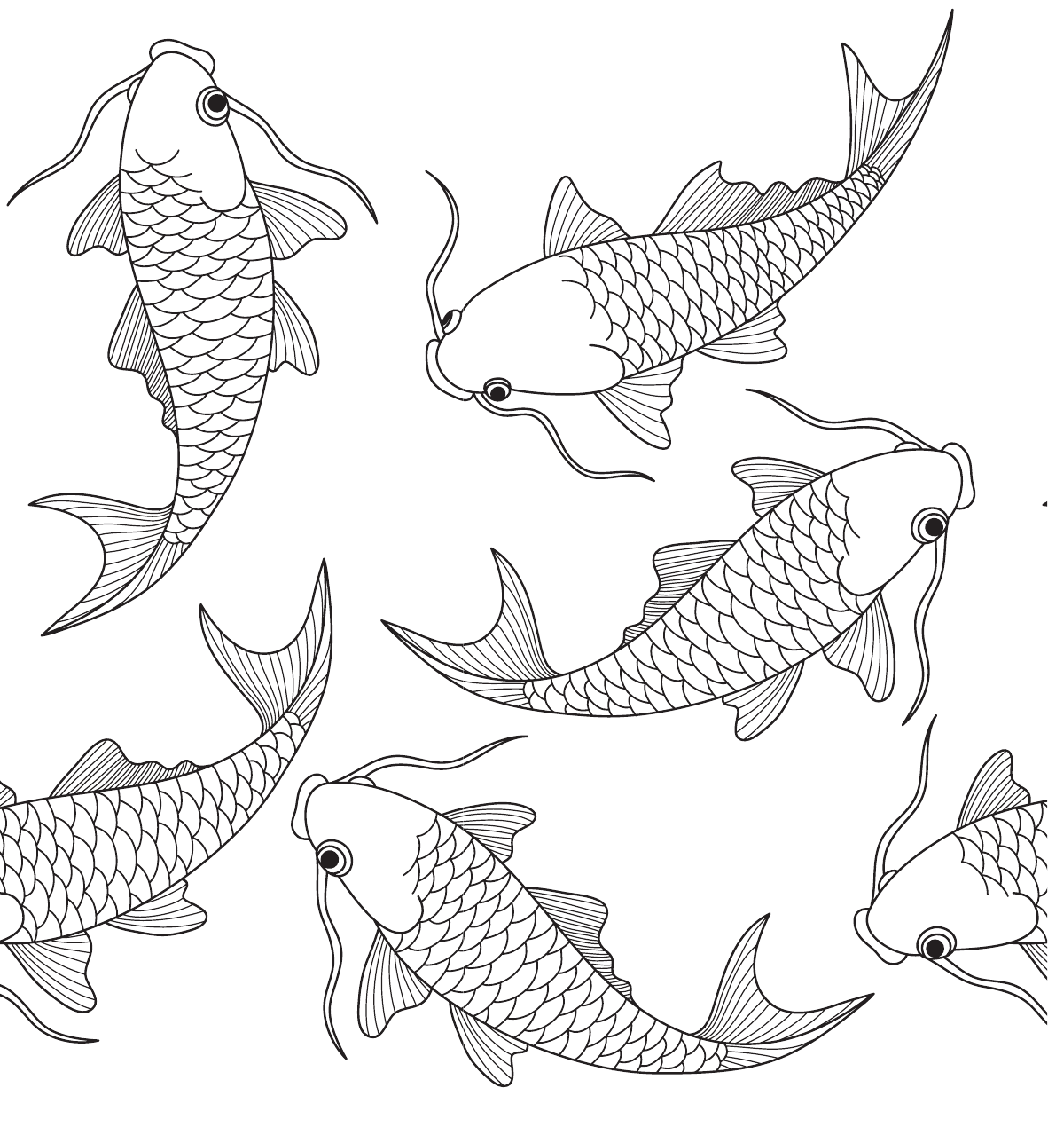 Рисунок рыбы для срисовки