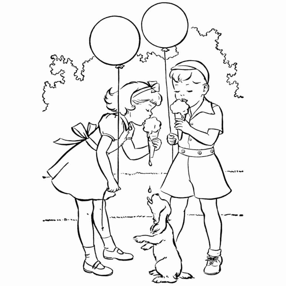 Раскраска. Лето