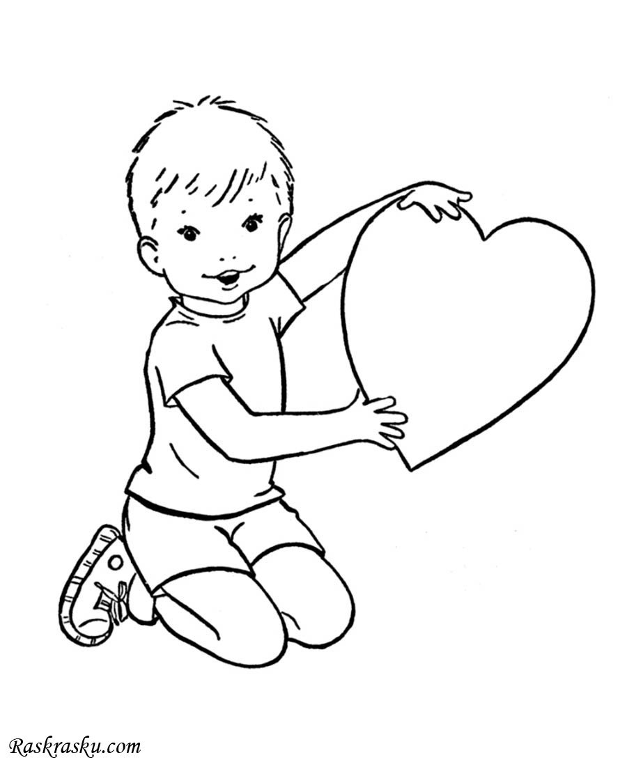 День защиты детей раскраска для детей