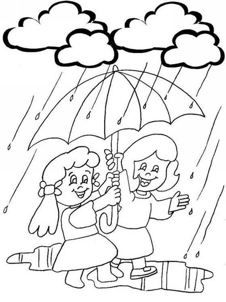 Мальчик с подарком раскраска