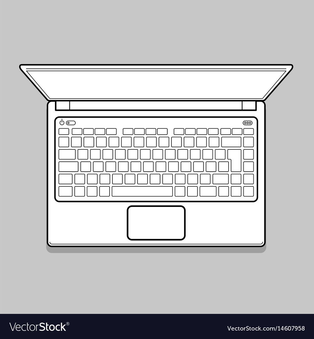 Чертеж ноутбука