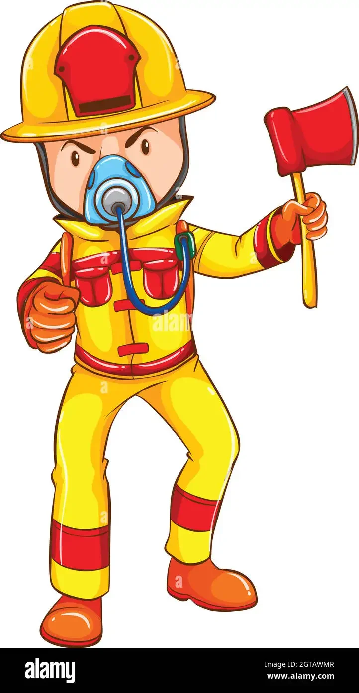 Каска пожарника рисунок