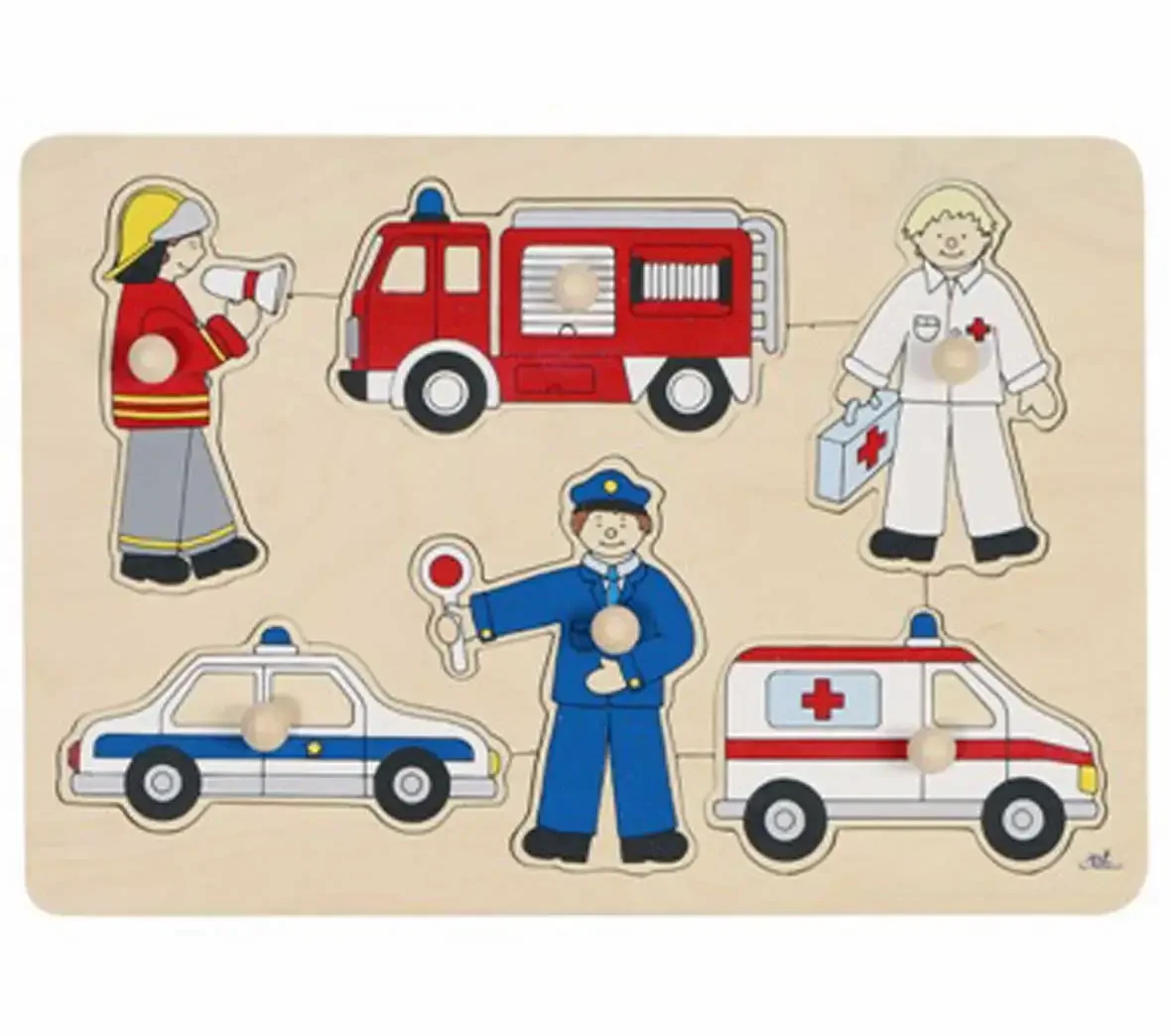 Профессия пожарный для детей пазлы