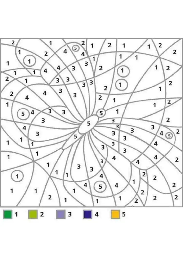 Новогодние раскраски по номерам