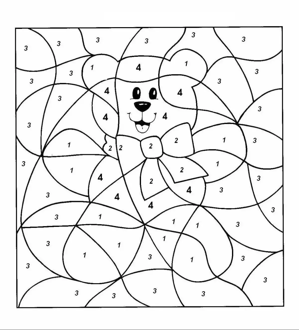 Математические раскраски по цифрам