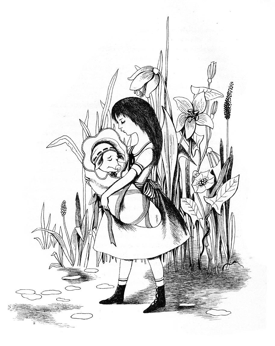 Алиса в стране чудес иллюстрации