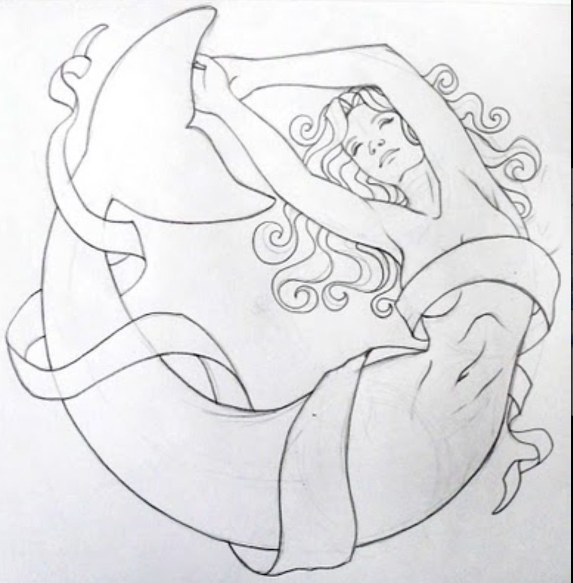 Дебюсси сирены рисунок